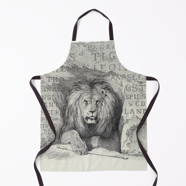 Item preview, Victorian Lion Print with Rock-Engraved Scripture designed and sold by critterville.