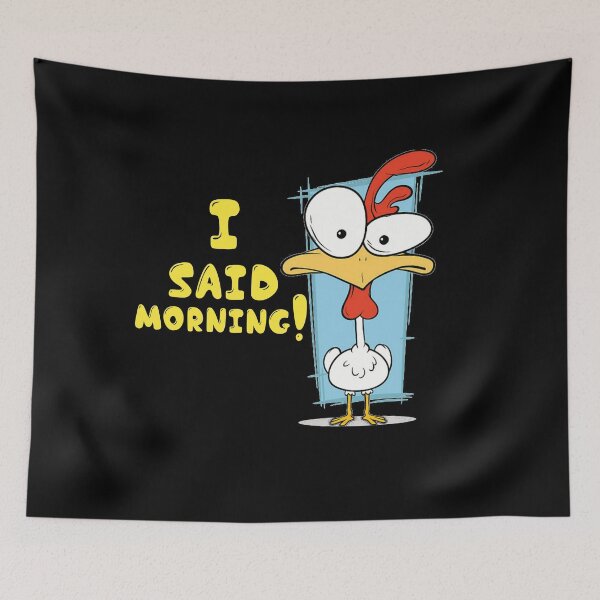 Item preview, I said morning funny rooster! designed and sold by TopDesignArt.