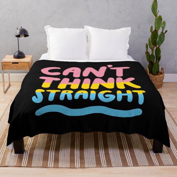 Item preview, Can't Think Straight Pansexual LGBTQIA Pride Flag designed and sold by yesqueen.