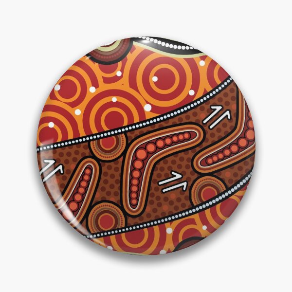 Item preview,  Australian aboriginal art - dot art orange designed and sold by darioviegas.