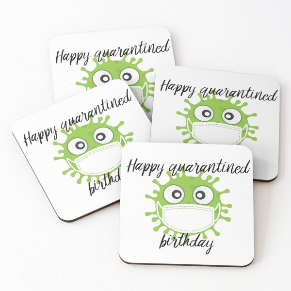 Item preview, Happy quarantined birthday Funny Coronavirus COVID 19 designed and sold by TamGustam.