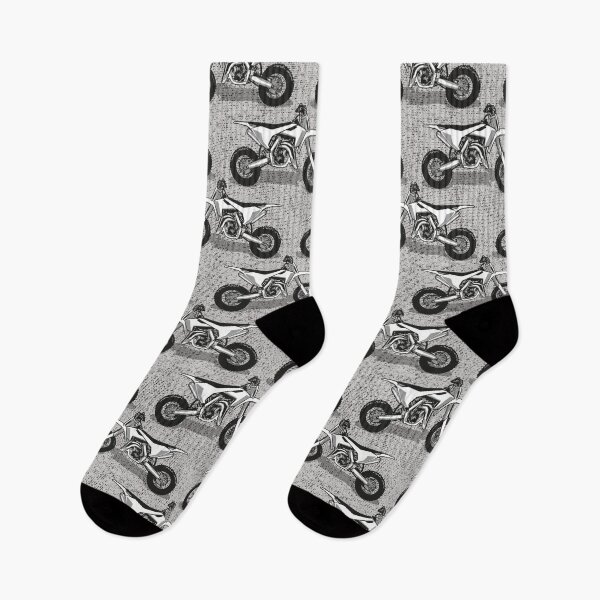 Item preview, Motocross // monochromatic grey and black and white motorcycles designed and sold by SelmaCardoso.