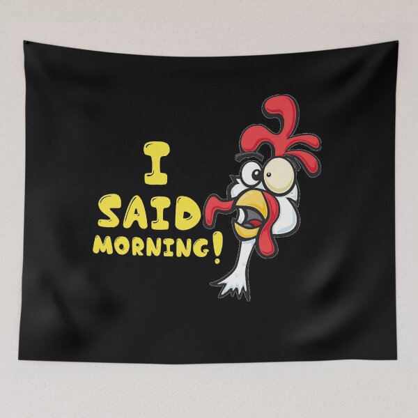 Item preview, I said morning funny rooster! designed and sold by TopDesignArt.