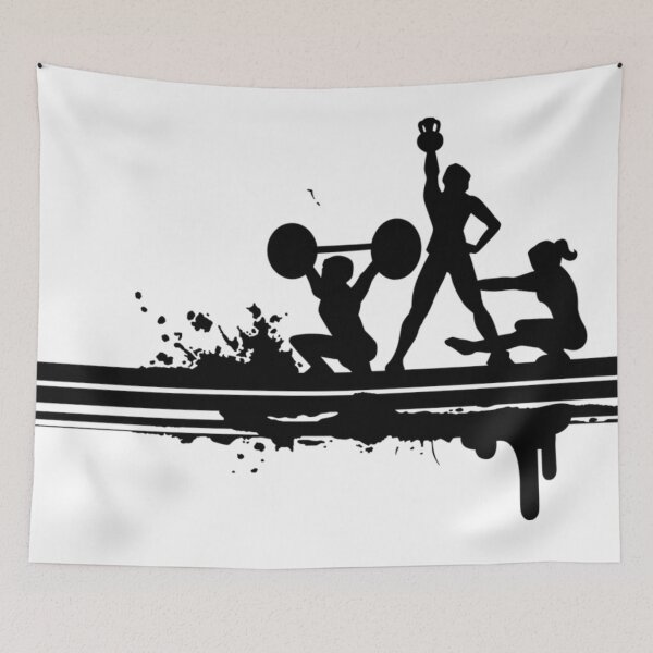 Item preview, Yoga and Fitness Silhouette designed and sold by Designs By Creation.