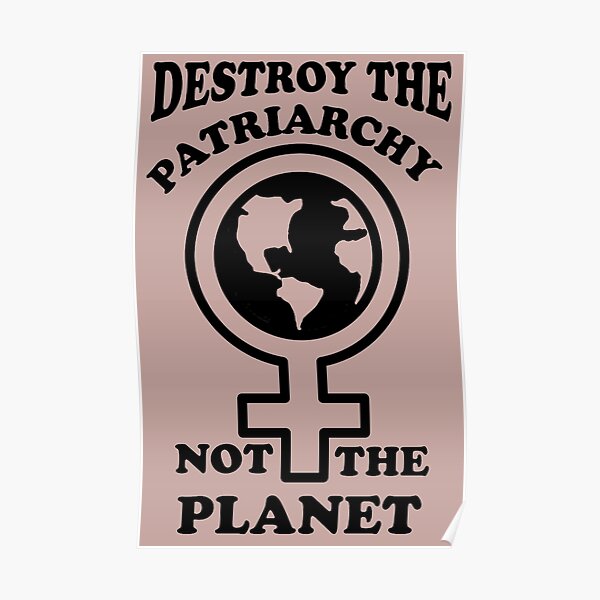 ZERSTÖREN SIE DIE PATRIARCHIE, NICHT DEN PLANETEN - ROSA Poster