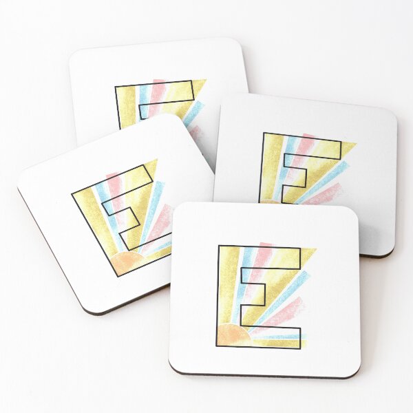 Item preview, E initial art designed and sold by Emma Seiz.