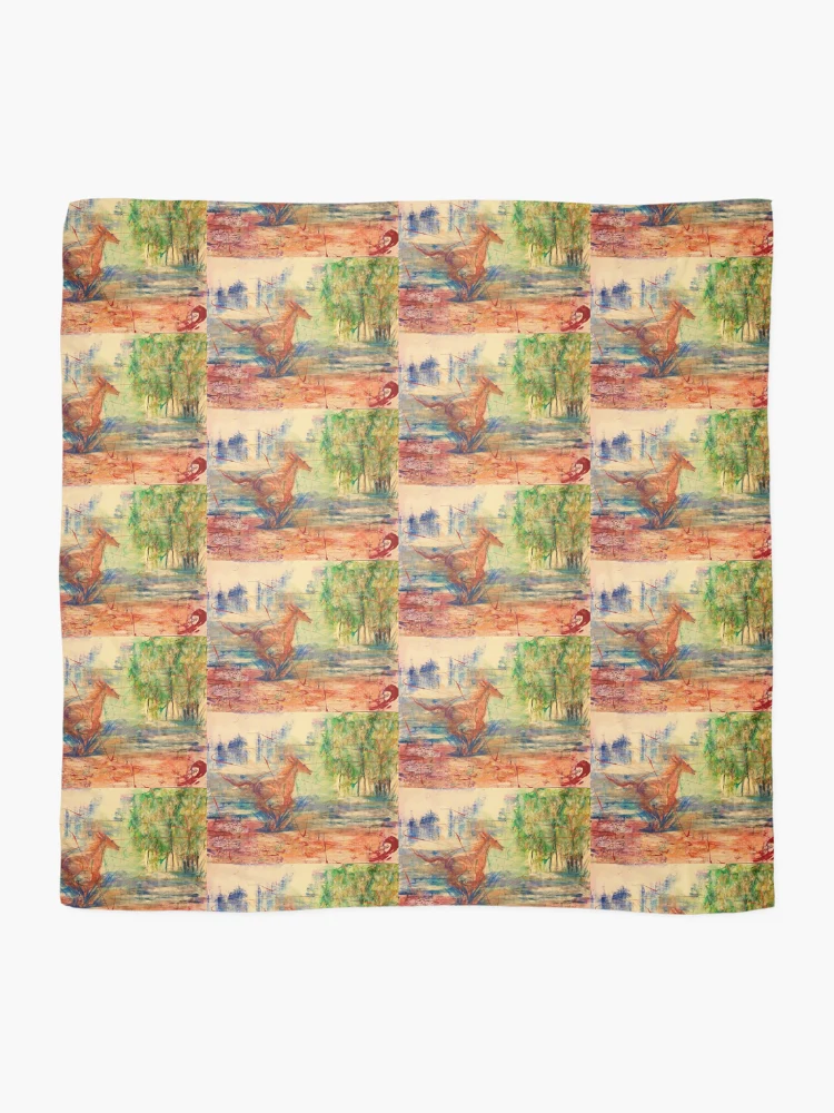 Thumbnail 2 of 3, Scarf, Spring Romp designed and sold by Laura Gabel.