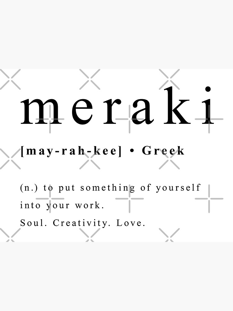 Meraki Greek word