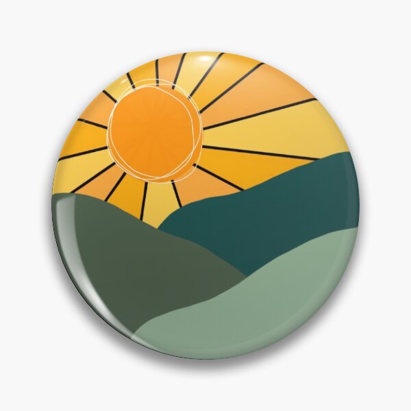 Item preview, Simple Sunrise Mountain's sticker  designed and sold by crstudio.