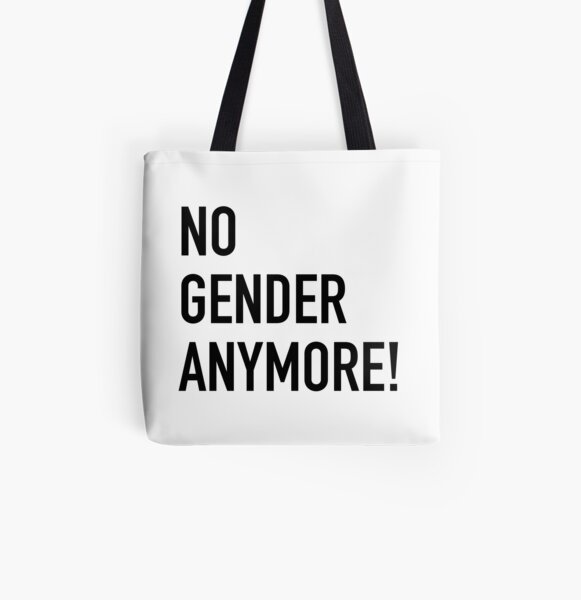 No Gender Anymore! Bolsa estampada de tela