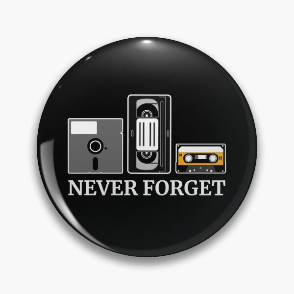 Item preview, Never Forget Floppy Disk VHS Cassette Tape  designed and sold by Vanover Designs.