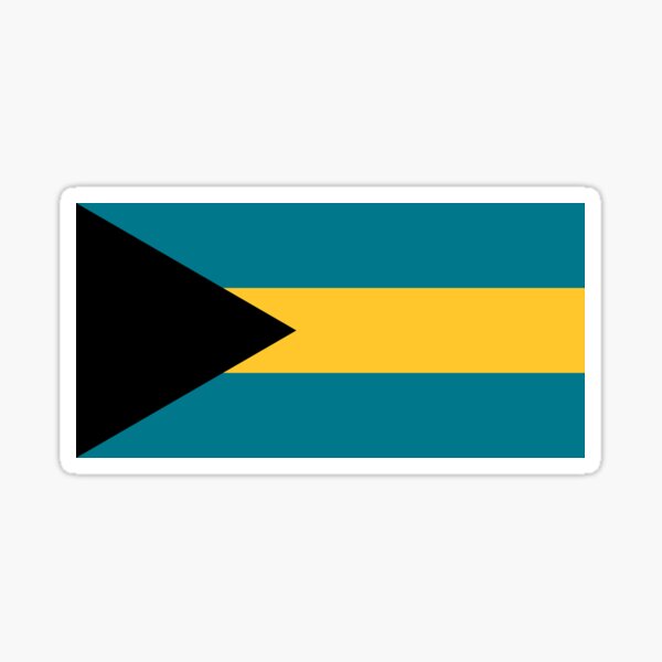 Bahamas Flag Gifts, Stickers & Products Sticker