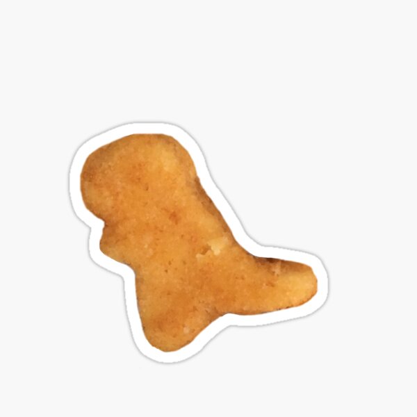 Chicken Nugget Stickers Redbubble - nugget in a biscuit song id for roblox