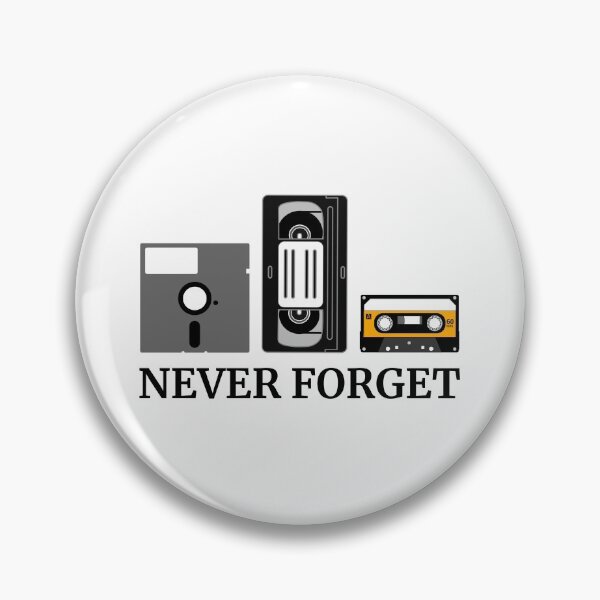Item preview, Never Forget Floppy Disk VHS Cassette Tape  designed and sold by Vanover Designs.