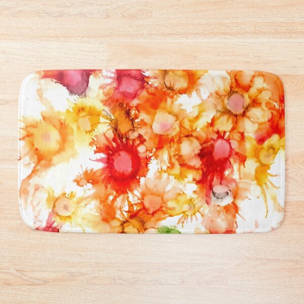 Item preview, Fluid ink Abstract art Sunflowers, Alcohol ink designed and sold by lornshep.