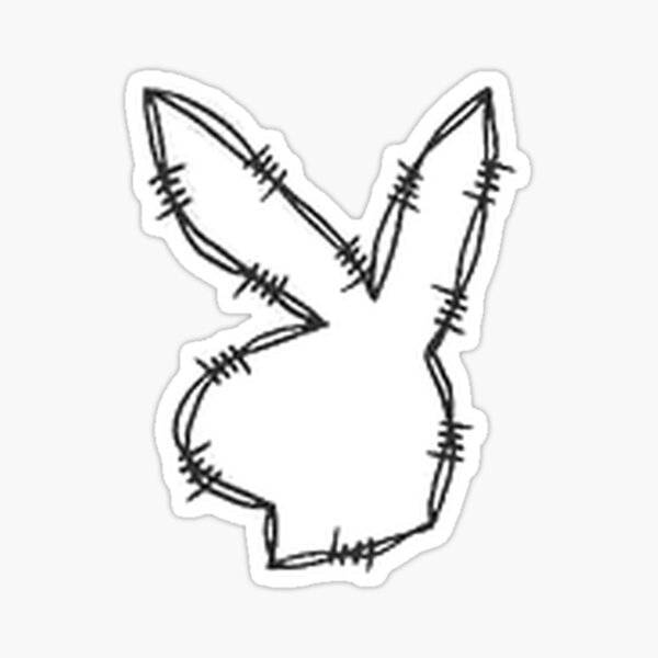 Barbed playboy bunny Sticker