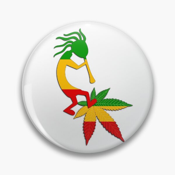 Item preview, Rastafarian Kokopelli Flutist designed and sold by Robirk.