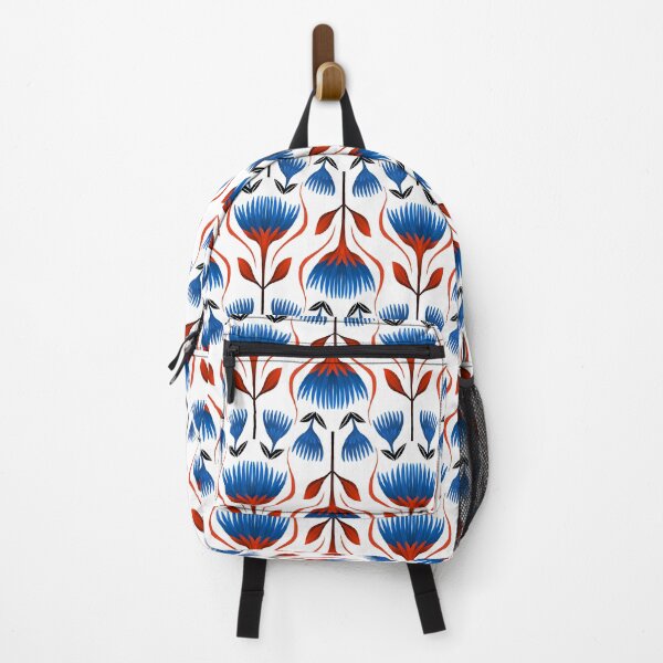Item preview, Red and Blue Floral Repeat designed and sold by chardordesign.