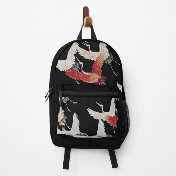 Item preview, Japanese art paint, white and red storks in flight designed and sold by RoManSmArt.
