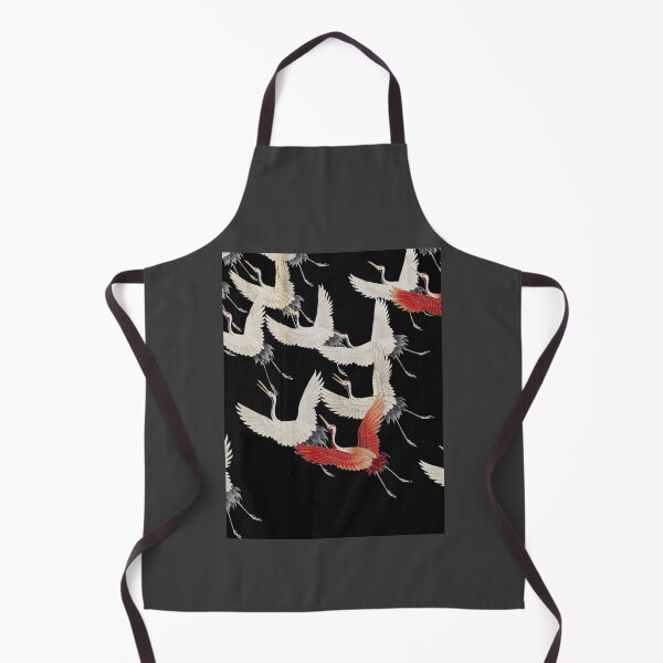 Item preview, Japanese art paint, white and red storks in flight designed and sold by RoManSmArt.