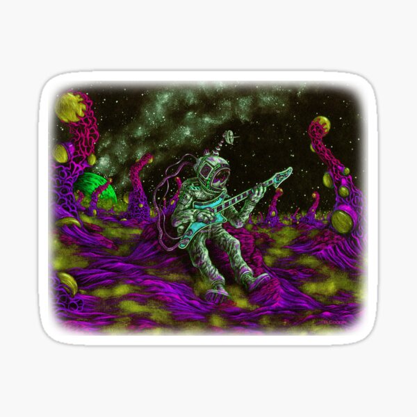 Music is His Oxygen!--Purple Edition Sticker