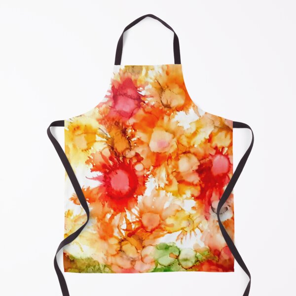 Item preview, Fluid ink Abstract art Sunflowers, Alcohol ink designed and sold by lornshep.