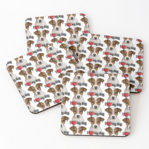 Item preview, I Love My Dog - Jack Russell Terrier - Pattern designed and sold by JadeMadeThis.