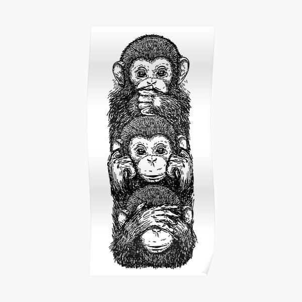 Drei Affen Poster