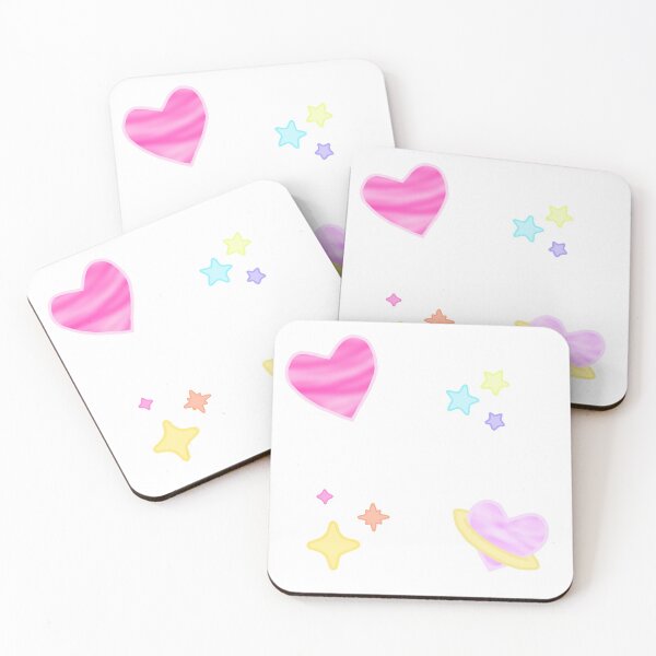 Item preview, Pastel space hearts designed and sold by amupanda.