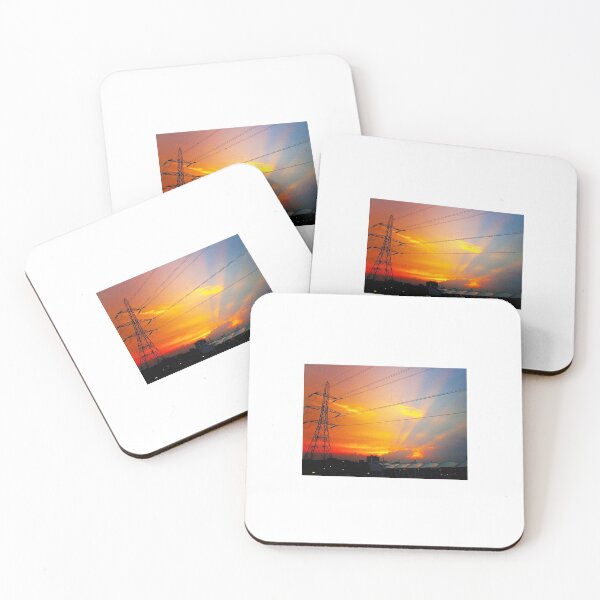 Item preview, Sunset over the powerlines designed and sold by Carrihill.