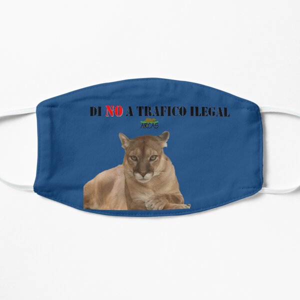 Say No to illegal traffic: cat Flat Mask