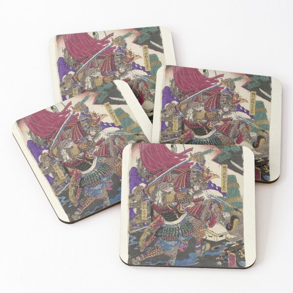 Item preview, Japanese art paint, samurai with sword designed and sold by RoManSmArt.