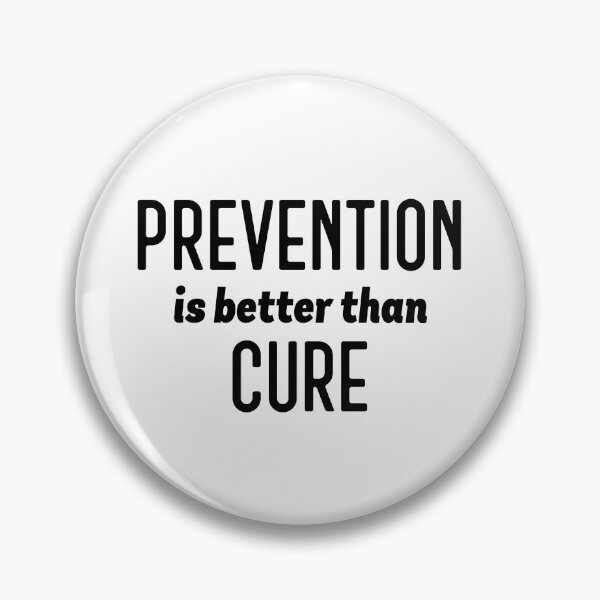 Item preview, Prevention is better than cure (black) designed and sold by bumperapparels.