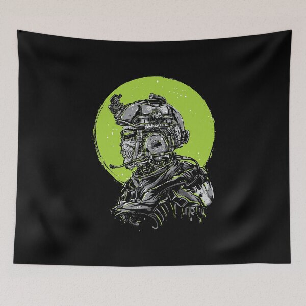 Item preview, Cyborg Military Skull designed and sold by eDigi-Arts.