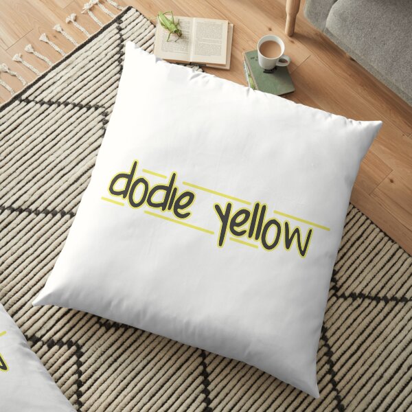 dodie yellow hand written Floor Pillow