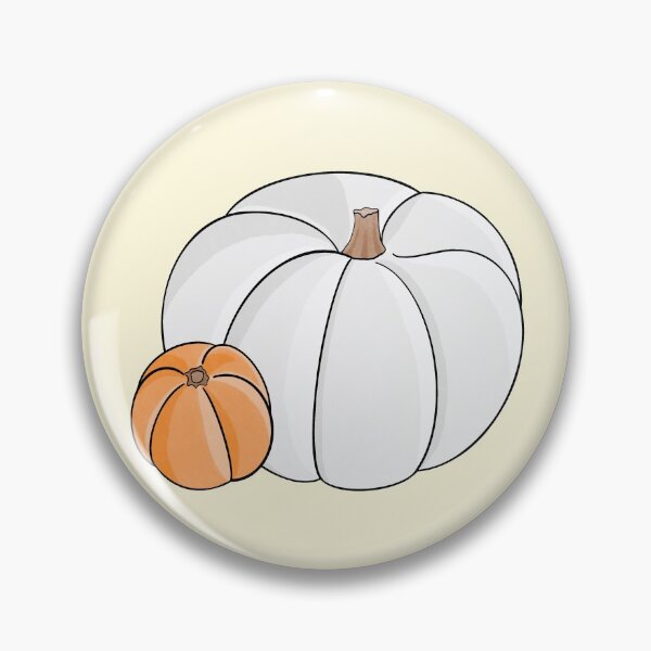 Aperçu de l'œuvre Citrouilles orange et blanches créée et vendue par DrawingBasic.