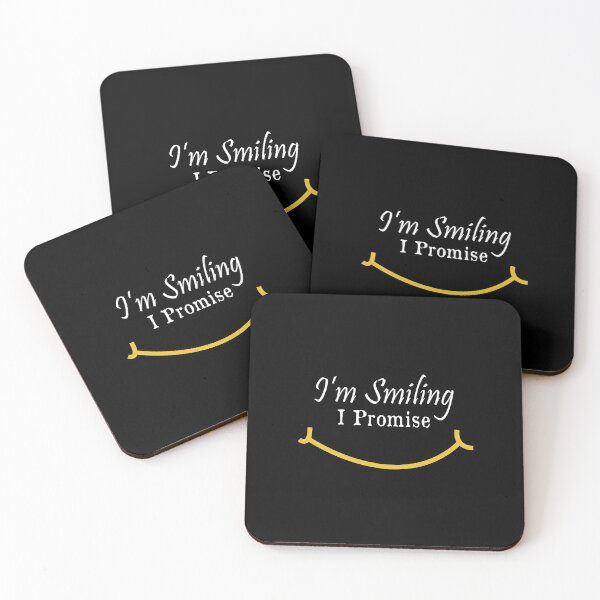 Item preview, Keep Smiling face mask designed and sold by MS Design.