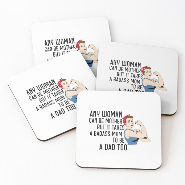 Item preview, badass mom who is dad also designed and sold by bumperapparels.