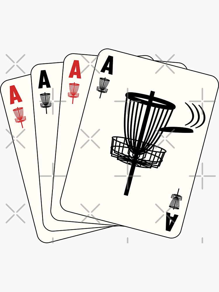 "Disc Golf Ace Cards" Sticker for Sale by hadicazvysavaca Redbubble