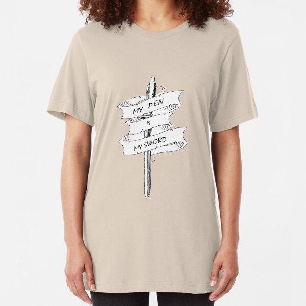 My Pen Is My Sword Slim Fit T-Shirt
