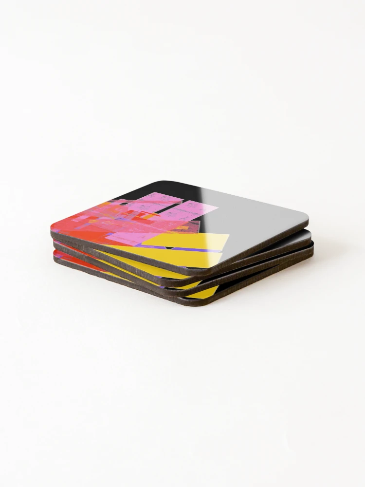 Thumbnail 4 of 5, Coasters (Set of 4), Colorful Rectangles designed and sold by Mumize.