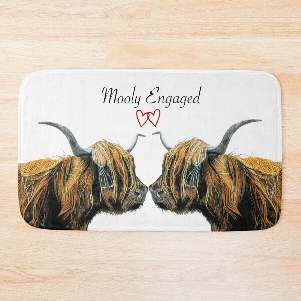 Item preview, Gama de regalos de compromiso de vacas de las Highlands comprometidas de Mooly designed and sold by IslesArt.