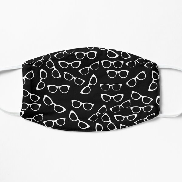Spectacular Spectacles Black for Opticians, Optometrists, and Ophthalmologists Flat Mask