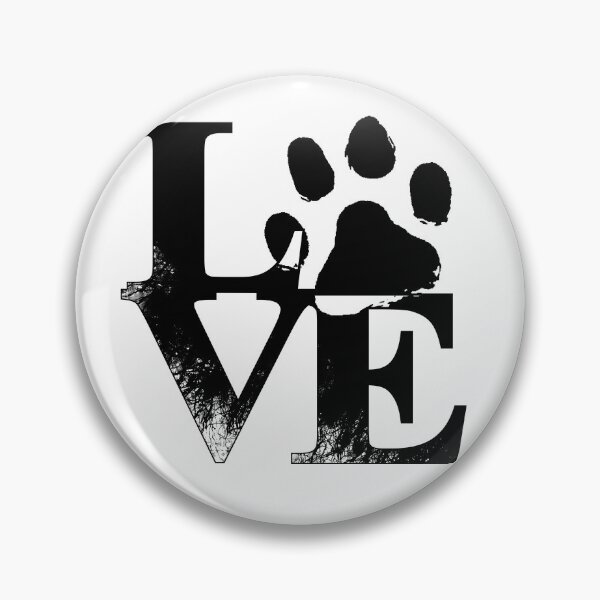 Item preview, Cute "Love" with Dog pawprint designed and sold by critterville.