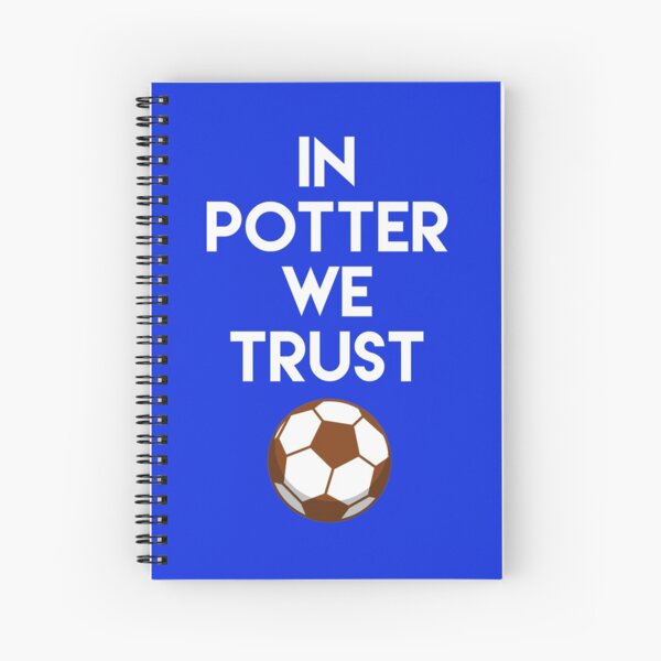 Brighton & Hove Albion F.C. In Graham Potter We Trust- Design by Be More Chill Apparel Spiral Notebook