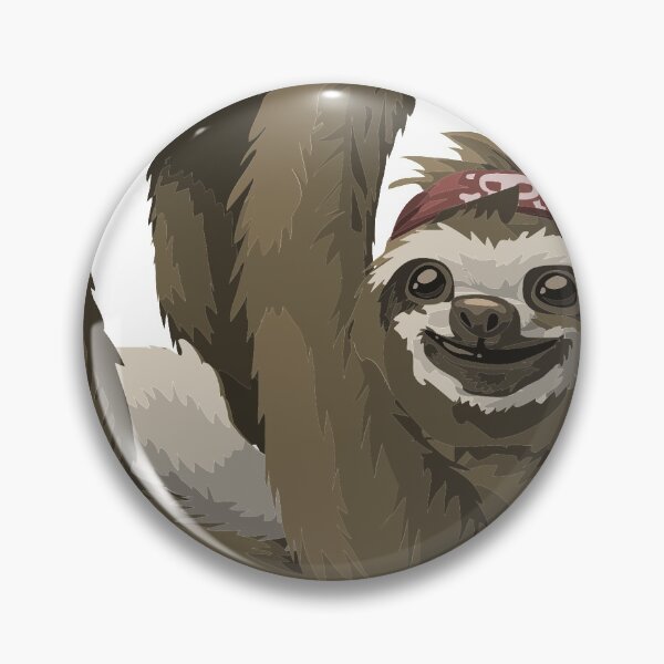 Item preview, Cute Sloth With Skull Bandana designed and sold by critterville.