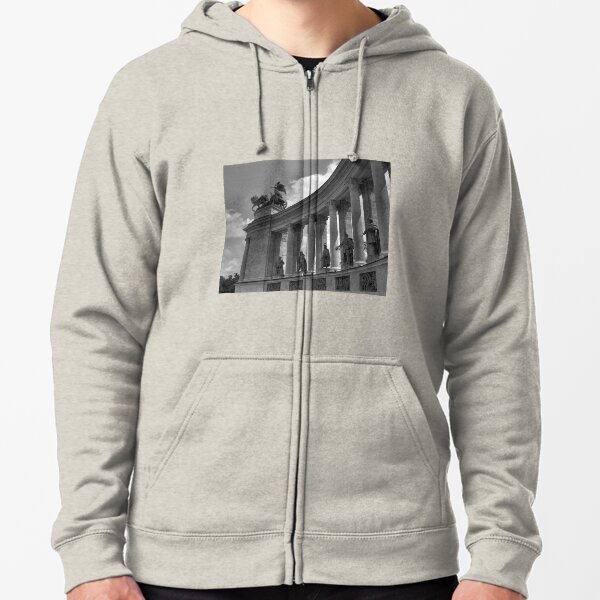 Heroes' Square, Budapest Zipped Hoodie