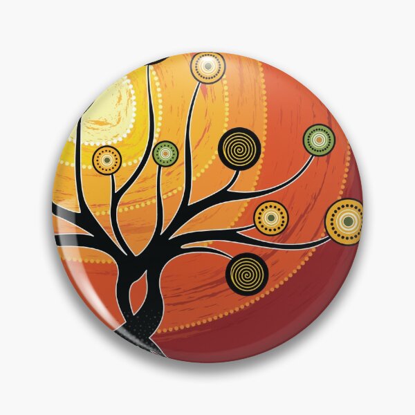 Item preview, Australian aboriginal art - warm  orange designed and sold by darioviegas.