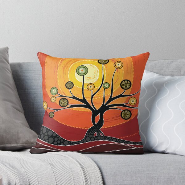 Aperçu de l'œuvre Art aborigène australien - orange chaud créée et vendue par darioviegas.