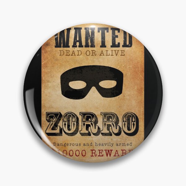 Item preview, Zorro wanted dead or alive designed and sold by ideasfinder.